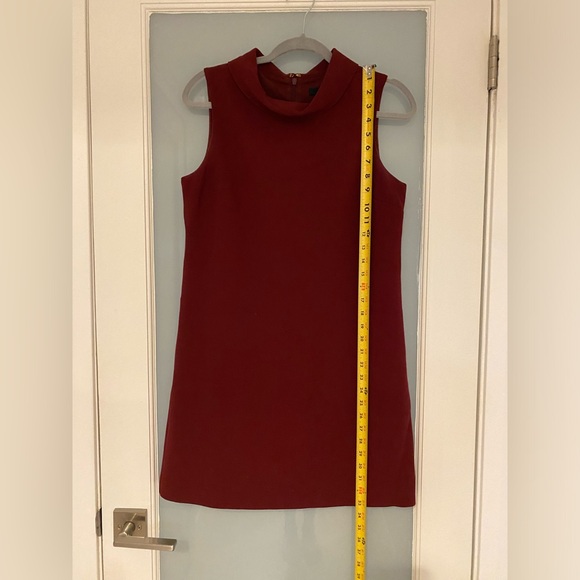 Cynthia Steffes 60’s Style Maroon A-Line Mini Dress - Picture 5 of 5